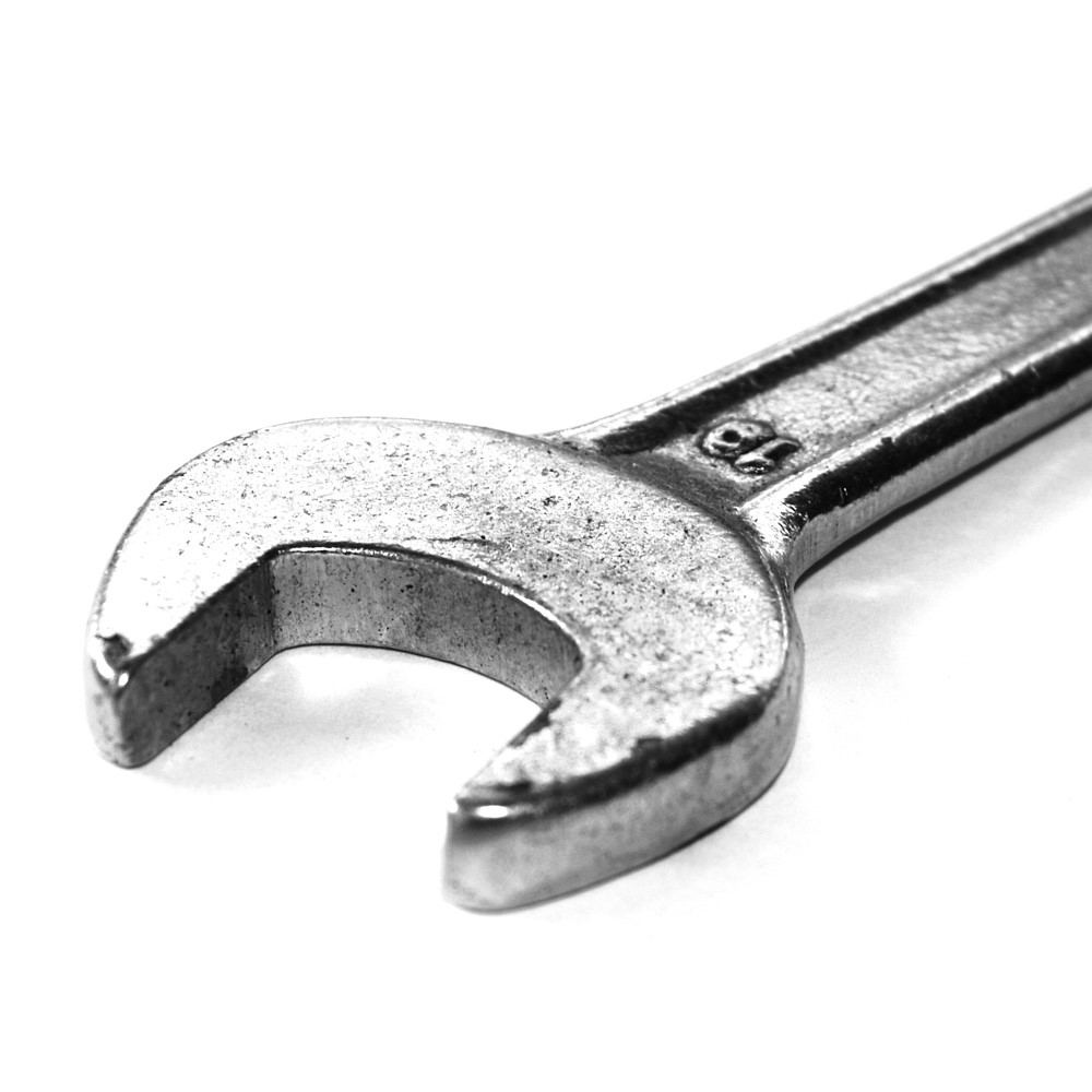 Klucz płaski srebrny