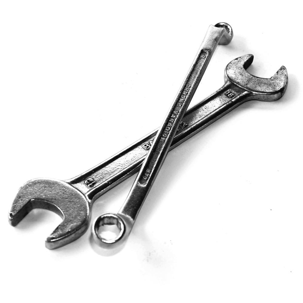 Klucz płaski srebrny